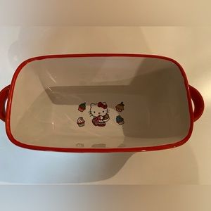Sanrio Hello Kitty Christmas Gingerbread & Cupcakes Loaf Pan Baking Dish New